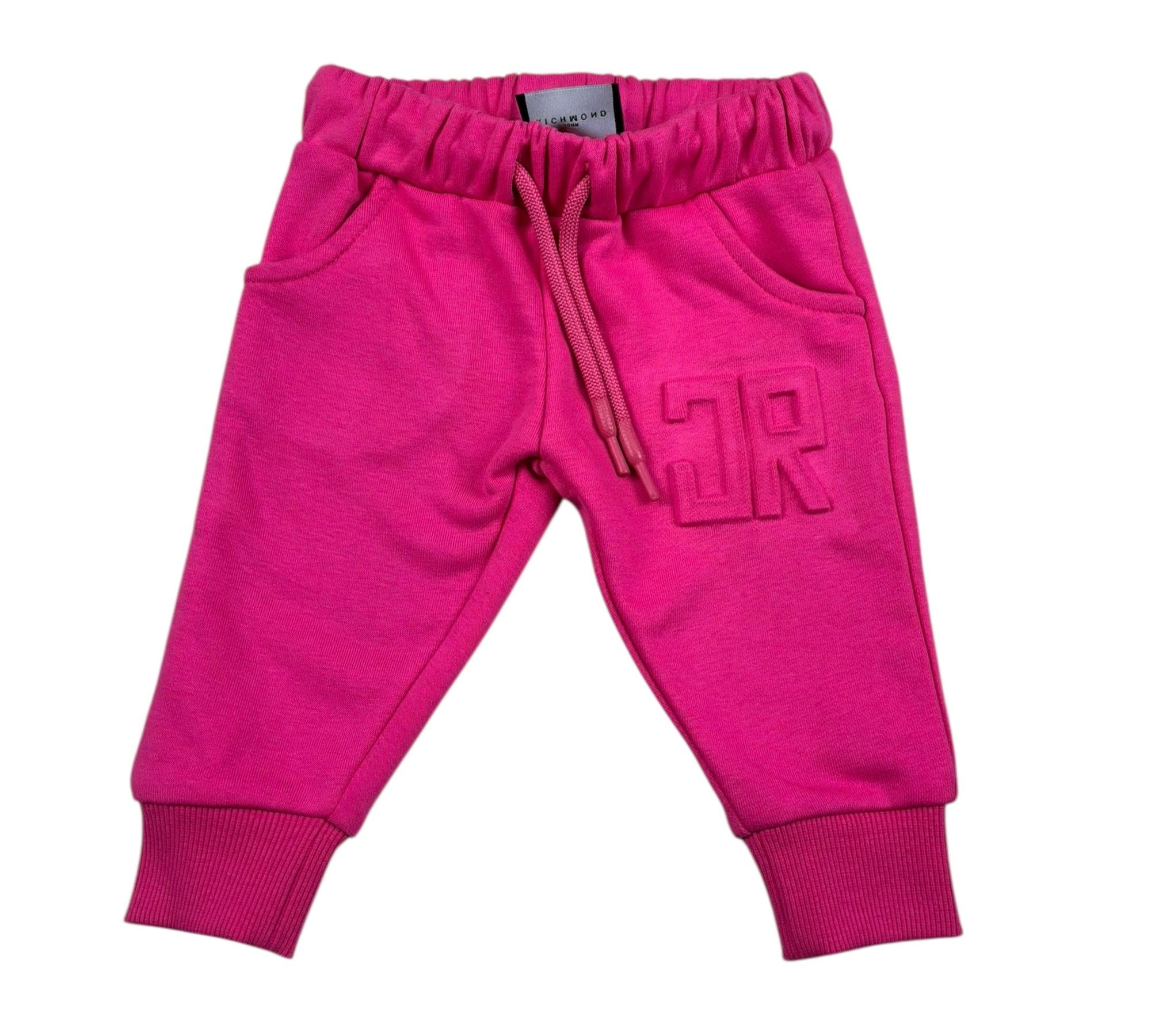 John Richmond Pantalone Tuta Tinta Unita con Logo per Neonata RIP26033PAA FUXIA JOHN RICHMOND 