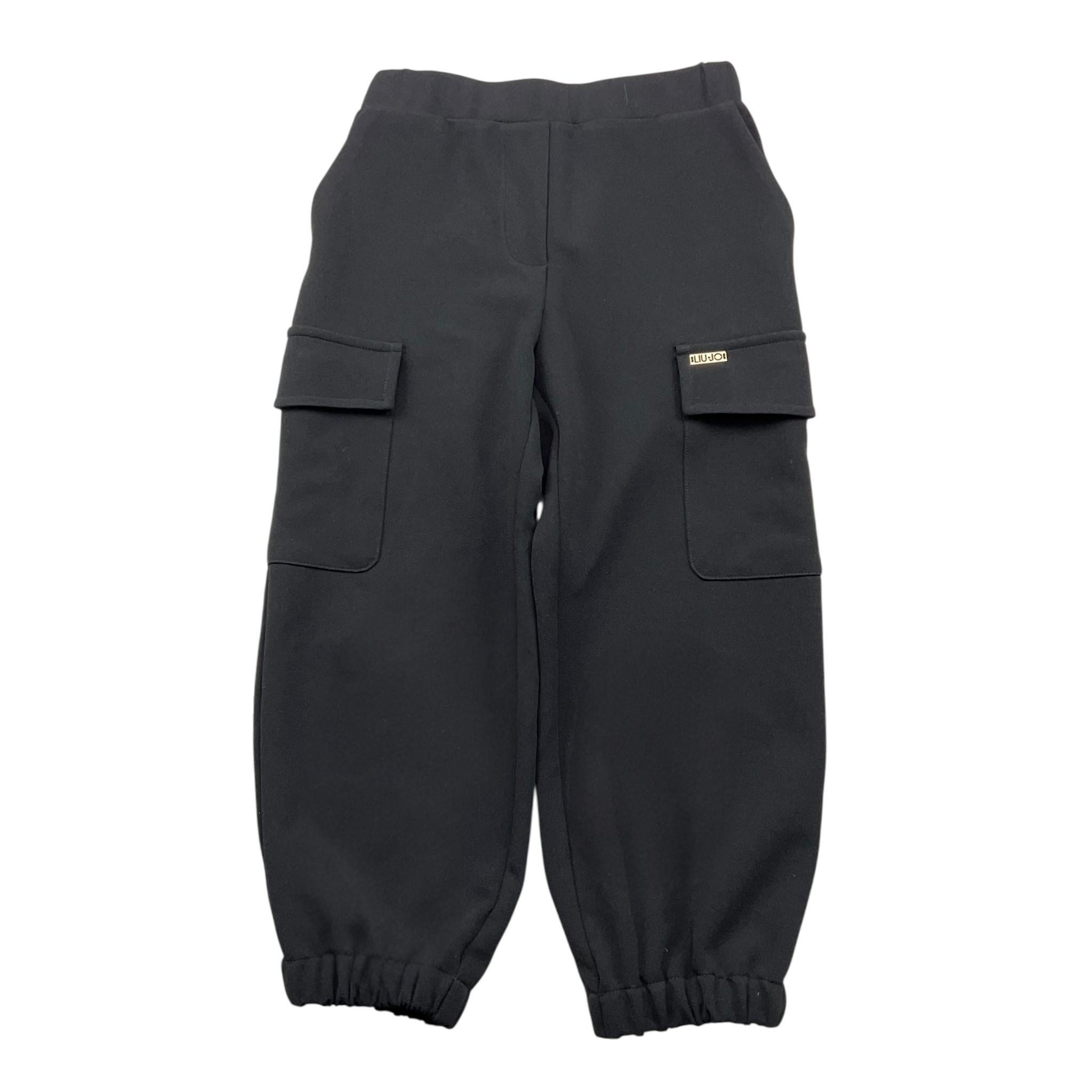 LIU JO pantalone tinta unita con tasconi Nero per Bambina KF4082 NERO LIU JO 