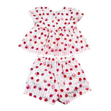 Moschino Completo 2 Pezzi Camicia-Short Tinta Unita con Stampa per Neonata MDG01P BIANCO MOSCHINO 