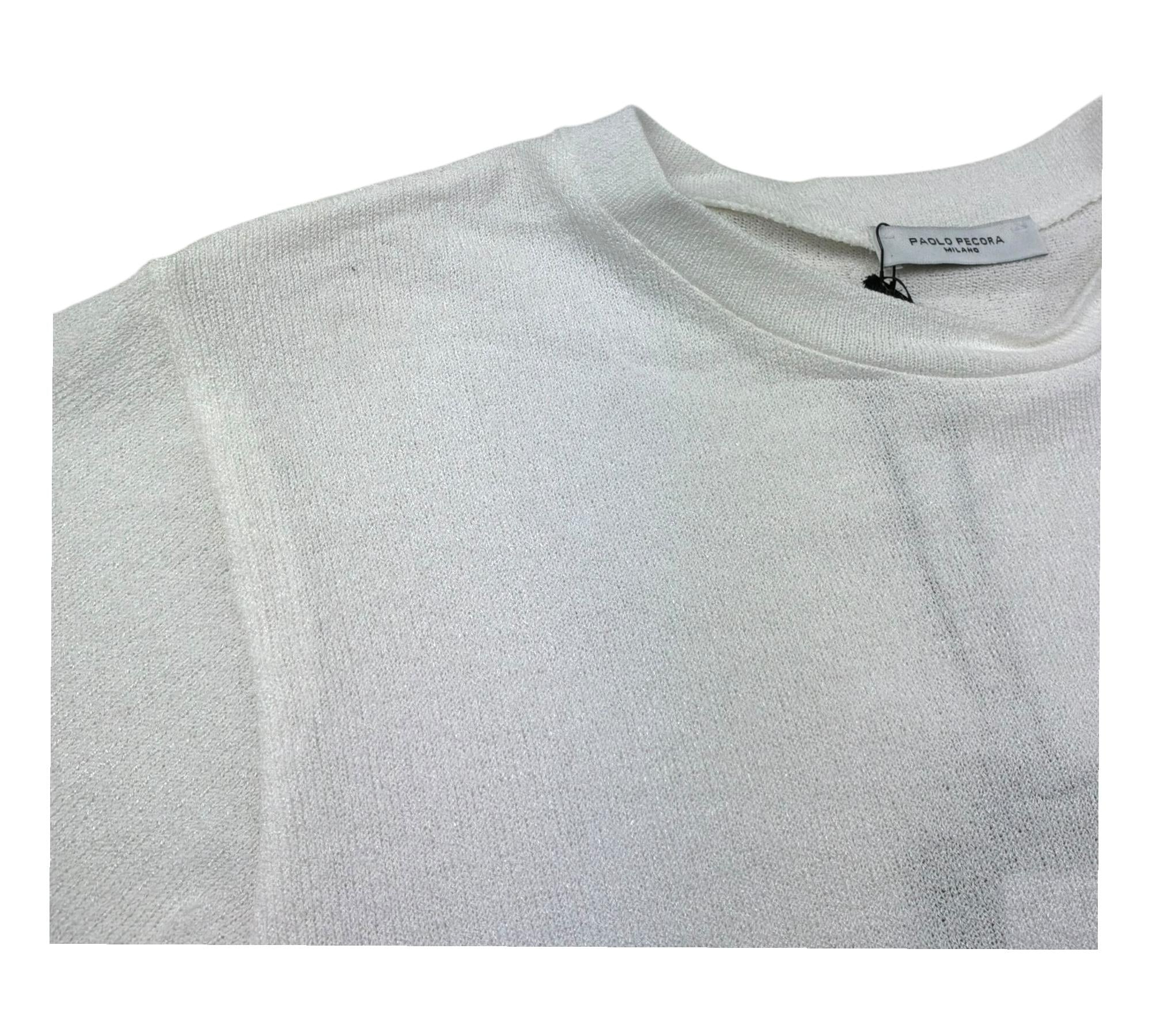 Paolo Pecora T-Shirt Girocollo Tinta Unita per Bambino PP4246 PANNA PAOLO PECORA 