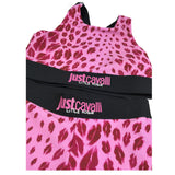 Just Cavalli Completo 2 Pezzi Top-Leggins Tinta Unita con Stampe Bacio per Bambina JGP26033CE ROSA JUST CAVALLI 