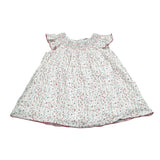 Babidu Abito Tinta Unita con Stampa per Bambina 90406J BIANCO BABIDU 