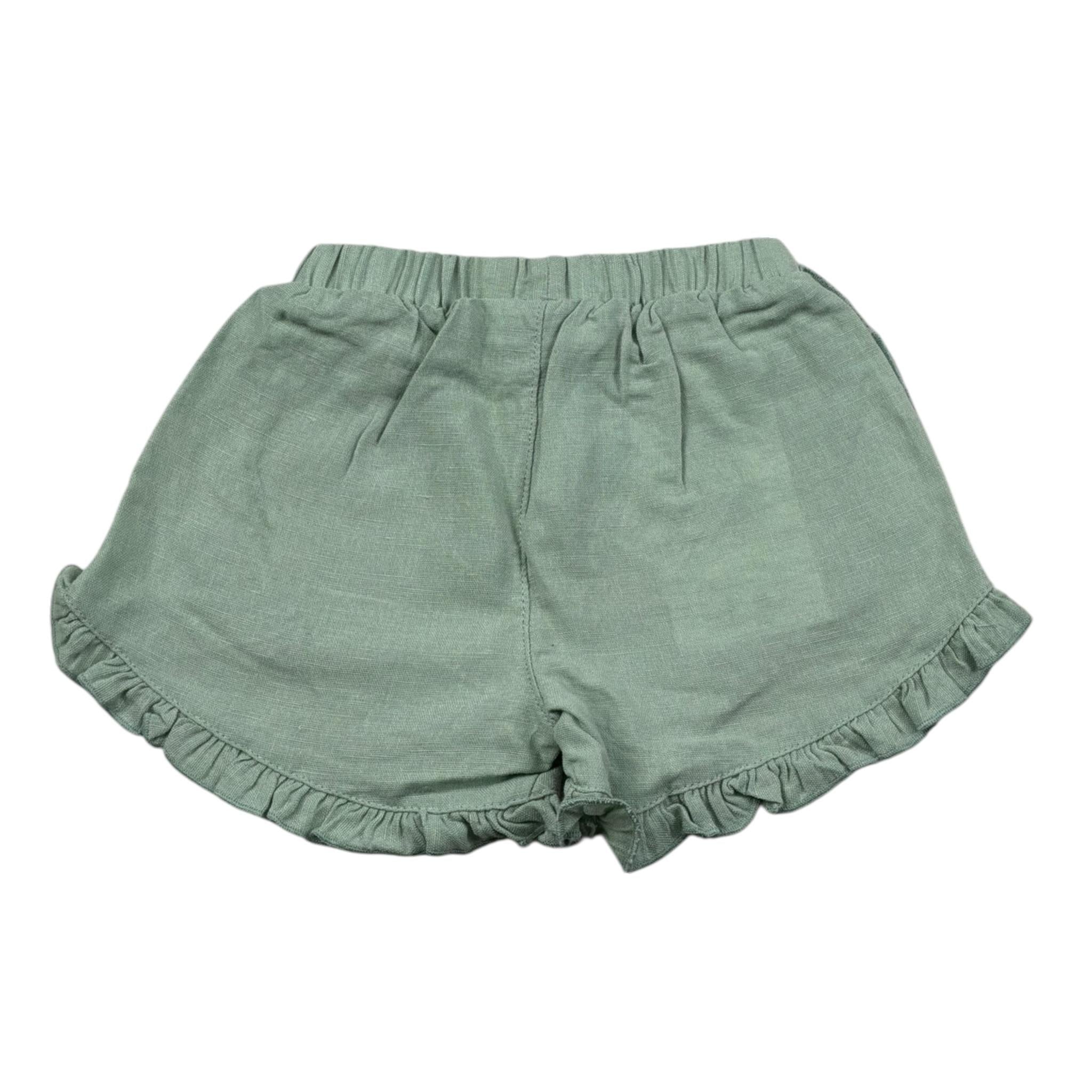 Play Up Short Tinta Unita con Elastico In Vita per Neonata PA022AQ11700 VERDE PLAY UP 