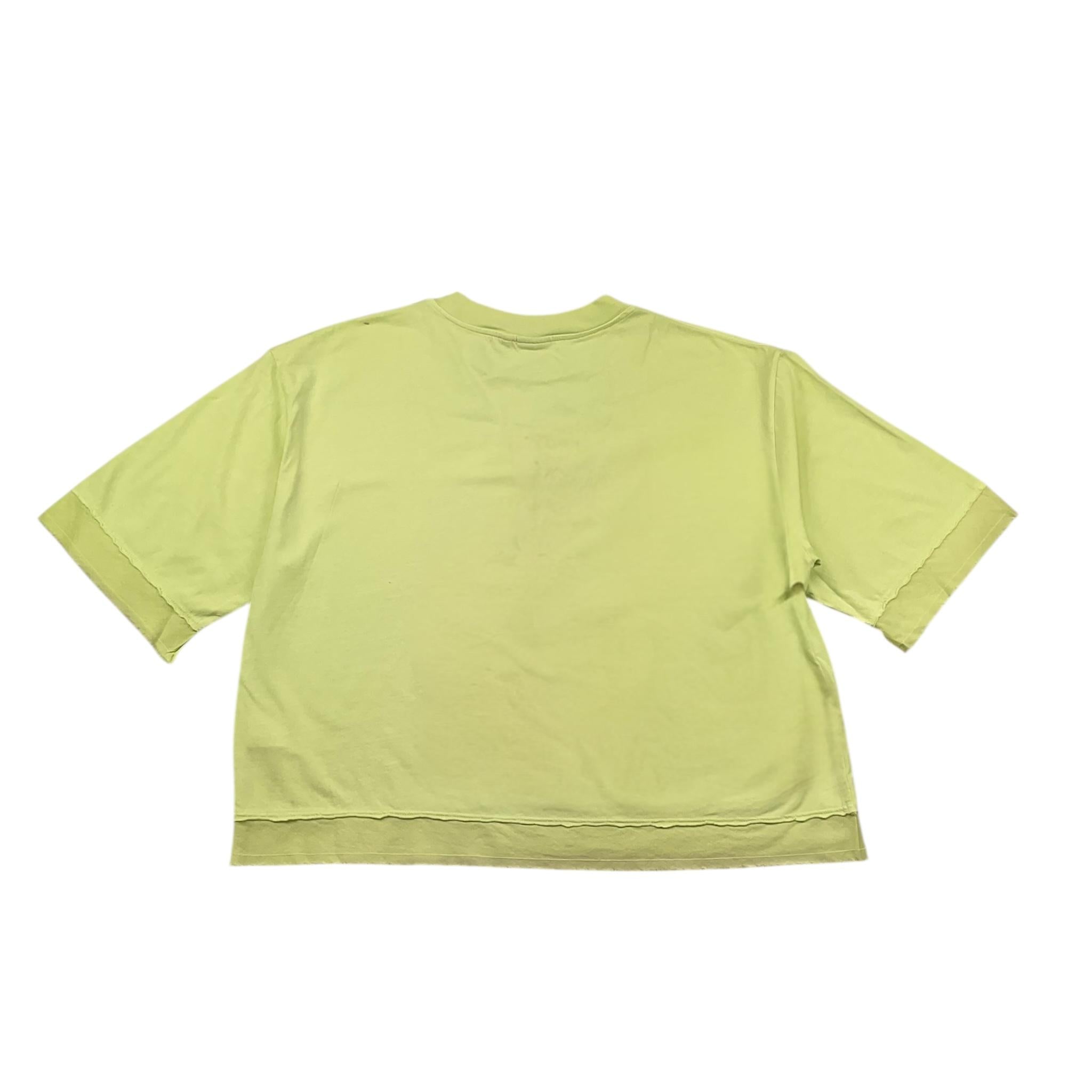Aspesi T-Shirt Girocollo Tinta Unita con Logo per Bambina S25029TSM7038 VERDE ASPESI 