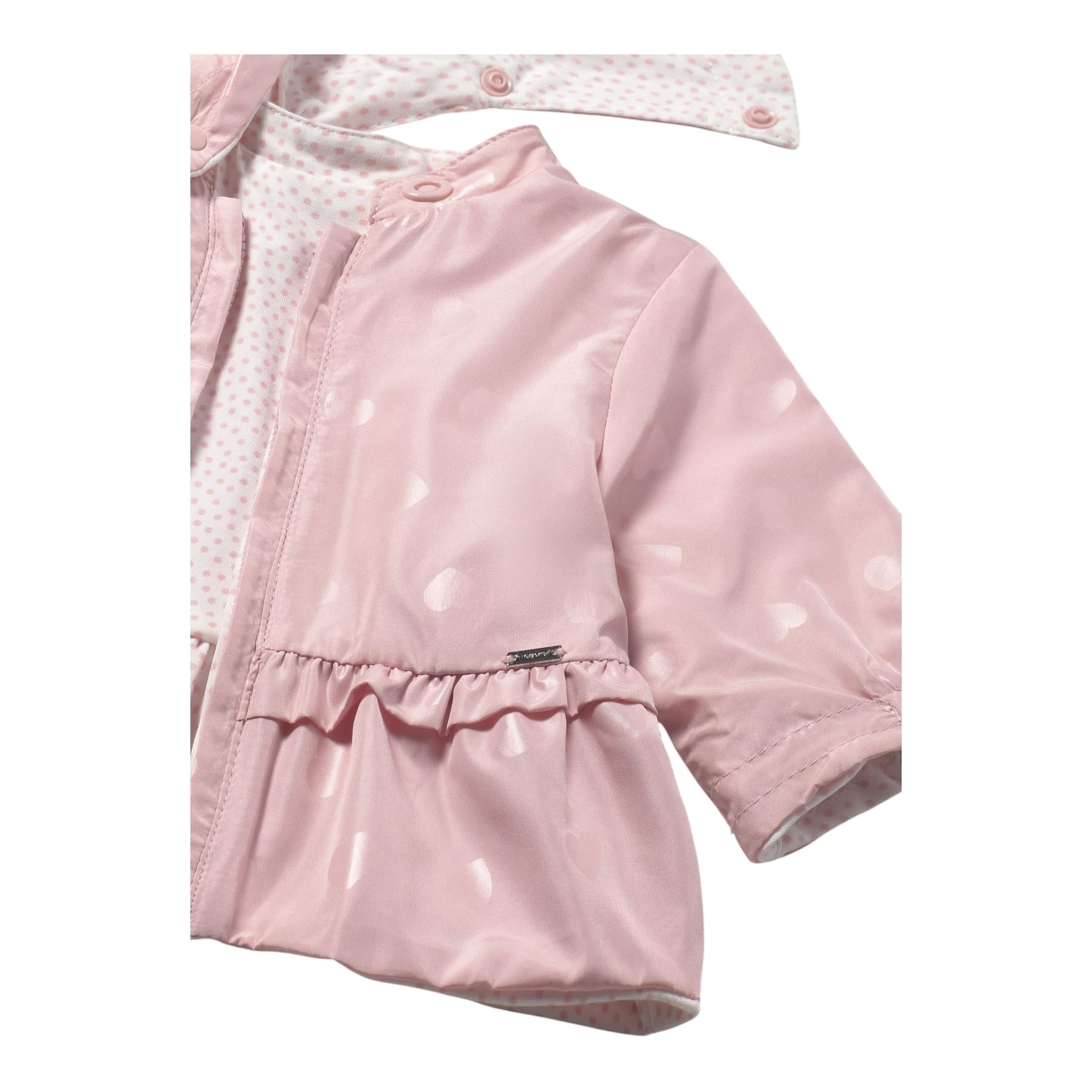 Mayoral Giubbino Bicolore con Cappuccio Reversibile per Neonata 1479 BIANCO/ROSA MAYORAL 