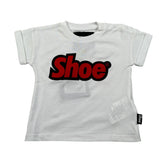 Shoe T-Shirt Girocollo tinta unita con Logo Bianco per Neonato TEDDYB0101 BIANCO SHOE 