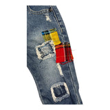 Daniele Alessandrini Jeans Solid Color with Adjustable Waistband Blue for Newborns