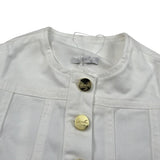 M+E' Giubbino In Denim Tinta Unita per Neonata UE1694X BIANCO M+E' 