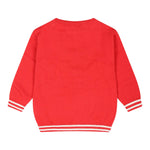 MOSCHINO maglia girocollo tinta unita con stampa orso Rosso per Neonato MYW00JX ROSSO MOSCHINO 