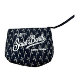 Saint Barth Pochette Tinta Unita con Stampa per Bambina 00560L BLU SAINT BARTH 