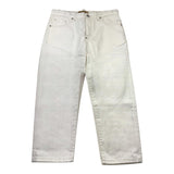 I'M Brian Jeans Solid Color With Adjustable Waist Cream For Boys