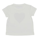 Liu Jo T-Shirt Girocollo Tinta Unita con Brillantini per Bambina KA4047 BIANCO LIU JO 