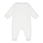 MOSCHINO tutina tinta unita con stampa orso Bianco per Neonata MDT018LCA BIANCO MOSCHINO 