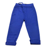 Daniele Alessandrini Solid Color Pants with Elastic Waist Cobalt for Boys