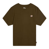 Dickies T-Shirt Girocollo Tinta Unita con Logo per Bambino DK0KSR64DK01 VERDE DICKIES 
