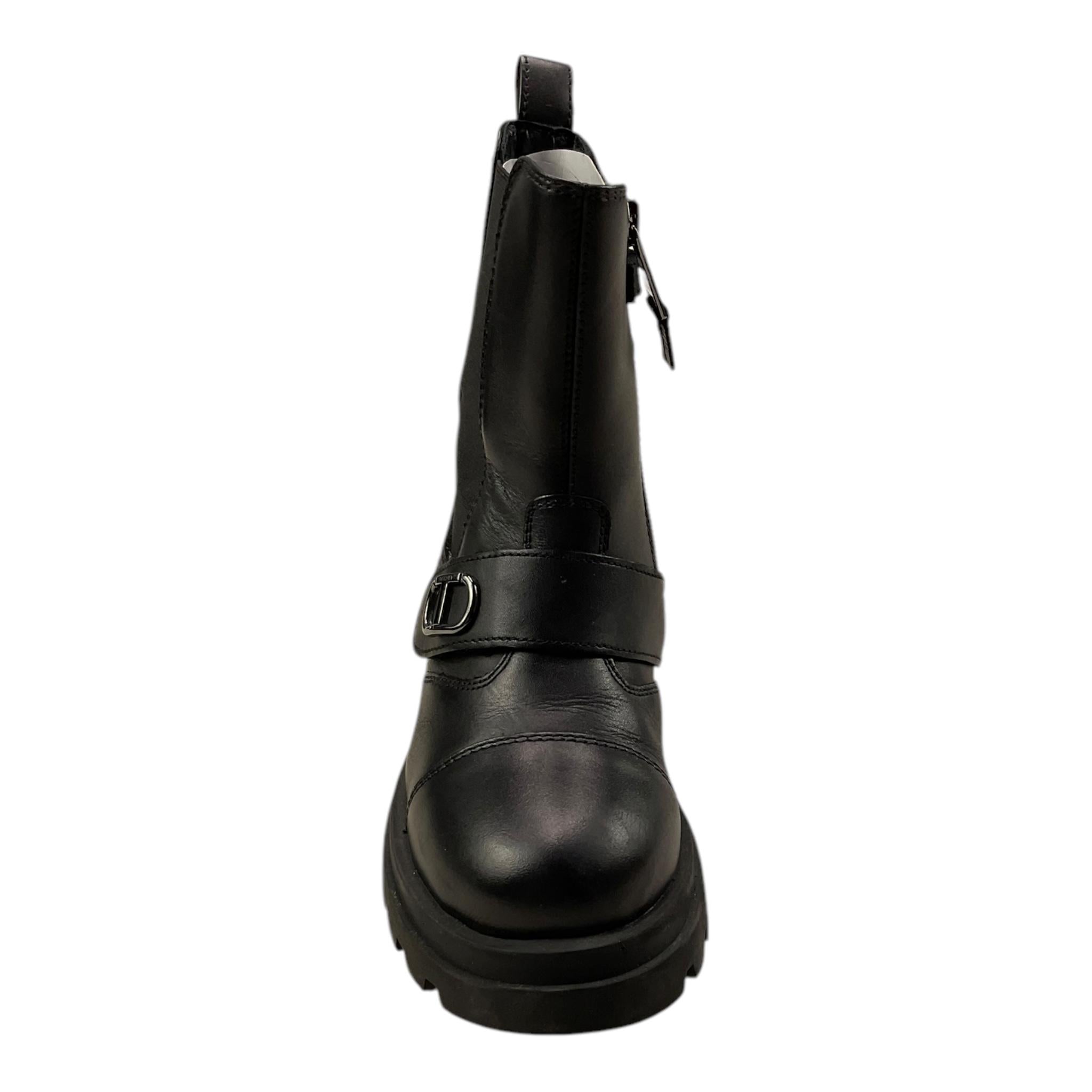 TWINSET stivaletti bassi tinta unita con zip Nero per Bambina 242GCJ032 NERO TWINSET 