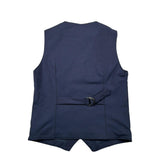 Over-D Gilet Tinta Unita con Bottoni per Bambino OK739SGL BLU OVER-D 