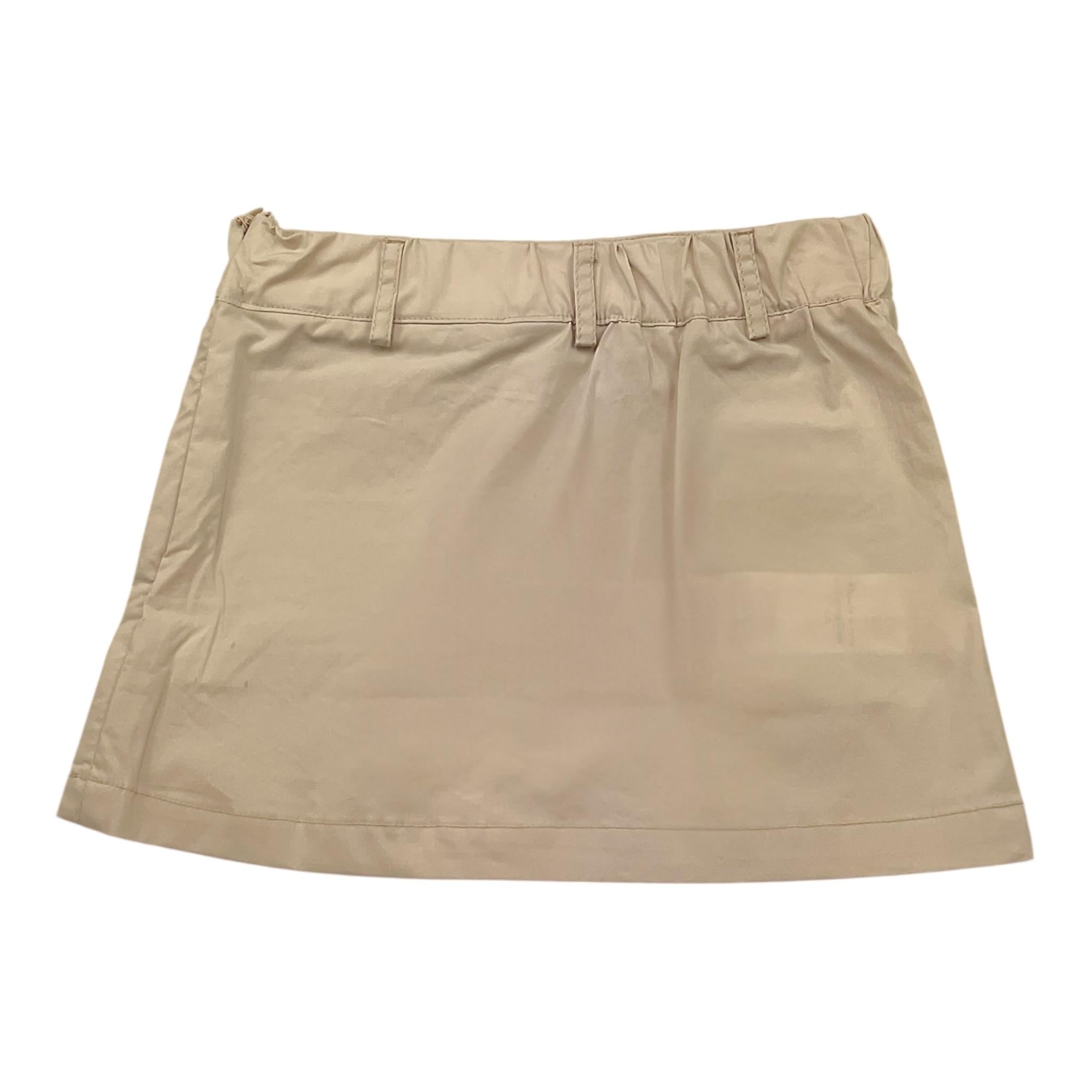 Manila Grace Gonna Tinta Unita con Tasconi per Bambina 312GMBS25 BEIGE MANILA GRACE 