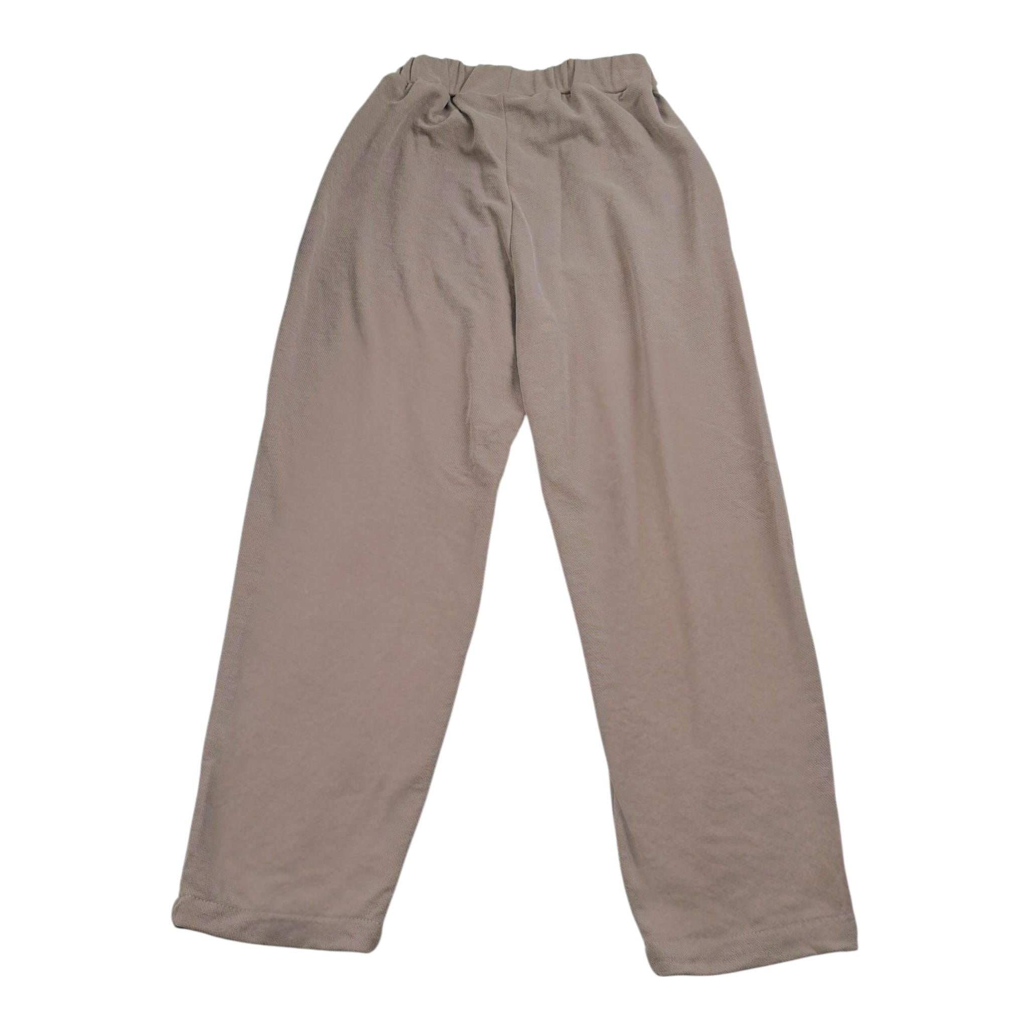Lalalu' Pantalone tinta unita con Elastico In Vita Fango per Bambino PTL600PB FANGO LALALU' 