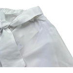 Le Bebe Pantalone Tinta Unita Modello Palazzo con Elastico In Vita per Neonata LBG6358 BIANCO LE BEBE 