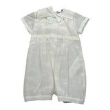 Aletta Pagliaccetto Tinta Unita con Bottoni per Neonato MA22027 PANNA ALETTA 