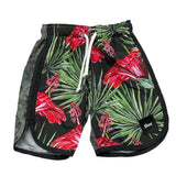Shoe Costume Bermuda Solid Color With Military And Floral Pattern Green For Boys