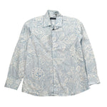 Emanuel Pris Camicia Tinta Unita Manica Lunga con Fantasia per Bambino ECM4162R AZZURRO EMANUEL PRIS 