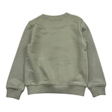 TRUSSARDI felpa chiusa girocollo tinta unita con stampa Verde acqua per Bambino TBA25004FE VERDE ACQUA TRUSSARDI 