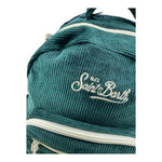 SAINT BARTH zaino tinta unita in velluto Verde per Bambina KIDSBACK VERDE SAINT BARTH 