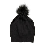 LIU JO cappello tinta unita con pon pon Nero per Bambina GF0145 NERO LIU JO 