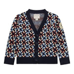 GUESS cardigan stampa fantasia scollo a v Blu per Bambino N4BR05Z3GV0 BLU GUESS 