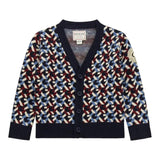 GUESS cardigan stampa fantasia scollo a v Blu per Bambino N4BR05Z3GV0 BLU GUESS 
