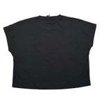 Manila Grace Canotta Tinta Unita con Stampa per Bambina 250TMJS25X NERO MANILA GRACE 