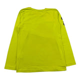 EMC shirt girocollo tinta unita con stampa in contrasto Verde acido per Bambino BX2313 VERDE ACIDO EMC 