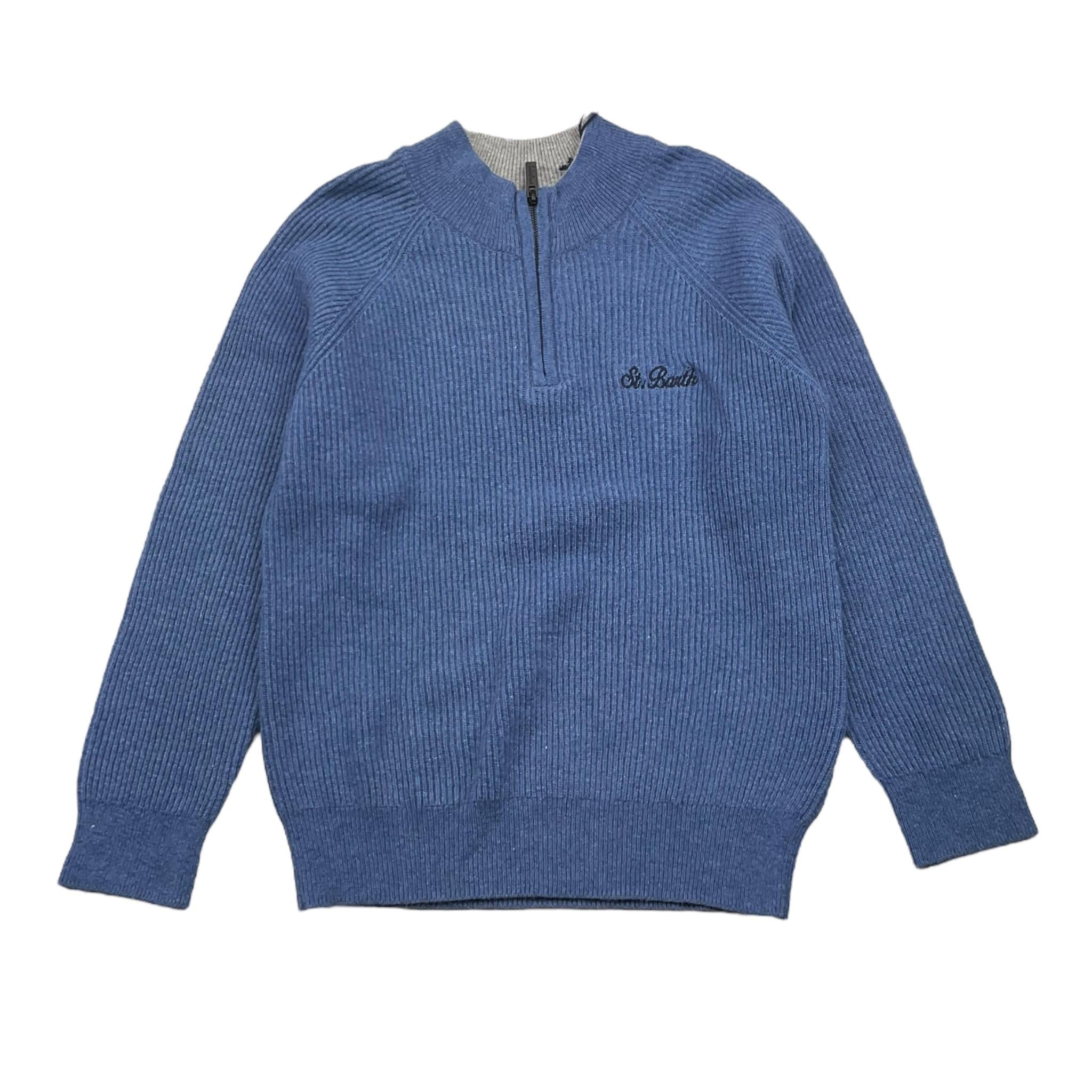 SAINT BARTH maglia girocollo con zip Blu per Bambino TELFORD BLU SAINT BARTH 
