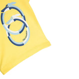 Trussardi T-Shirt Girocollo Tinta Unita con Logo per Neonato TIP23036TS GIALLO TRUSSARDI 