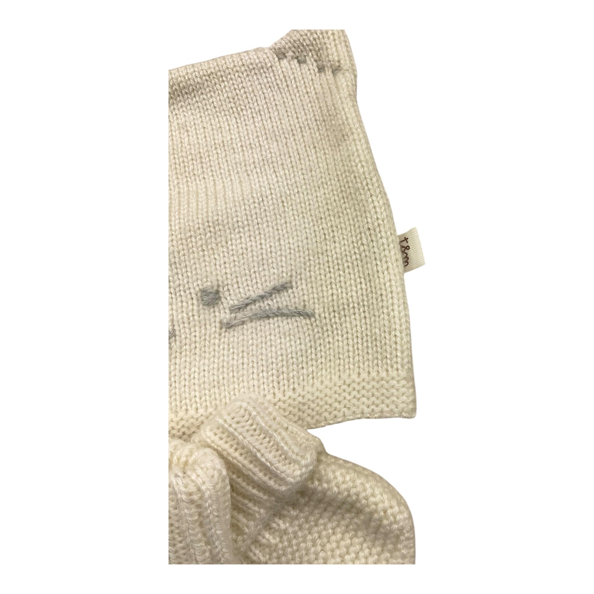 TEDDY E MINOU set cappello-babbucce tinta unita Panna per Neonato I24AC026EM634 PANNA TEDDY E MINOU 