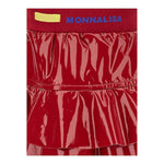 MONNALISA gonna tinta unia in vernice con balze Rosso per Bambina 19D704 ROSSO MONNALISA 