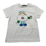 Manuel Ritz T-Shirt Girocollo tinta unita con Ricami Bianco per Neonato MR2658N BIANCO MANUEL RITZ 