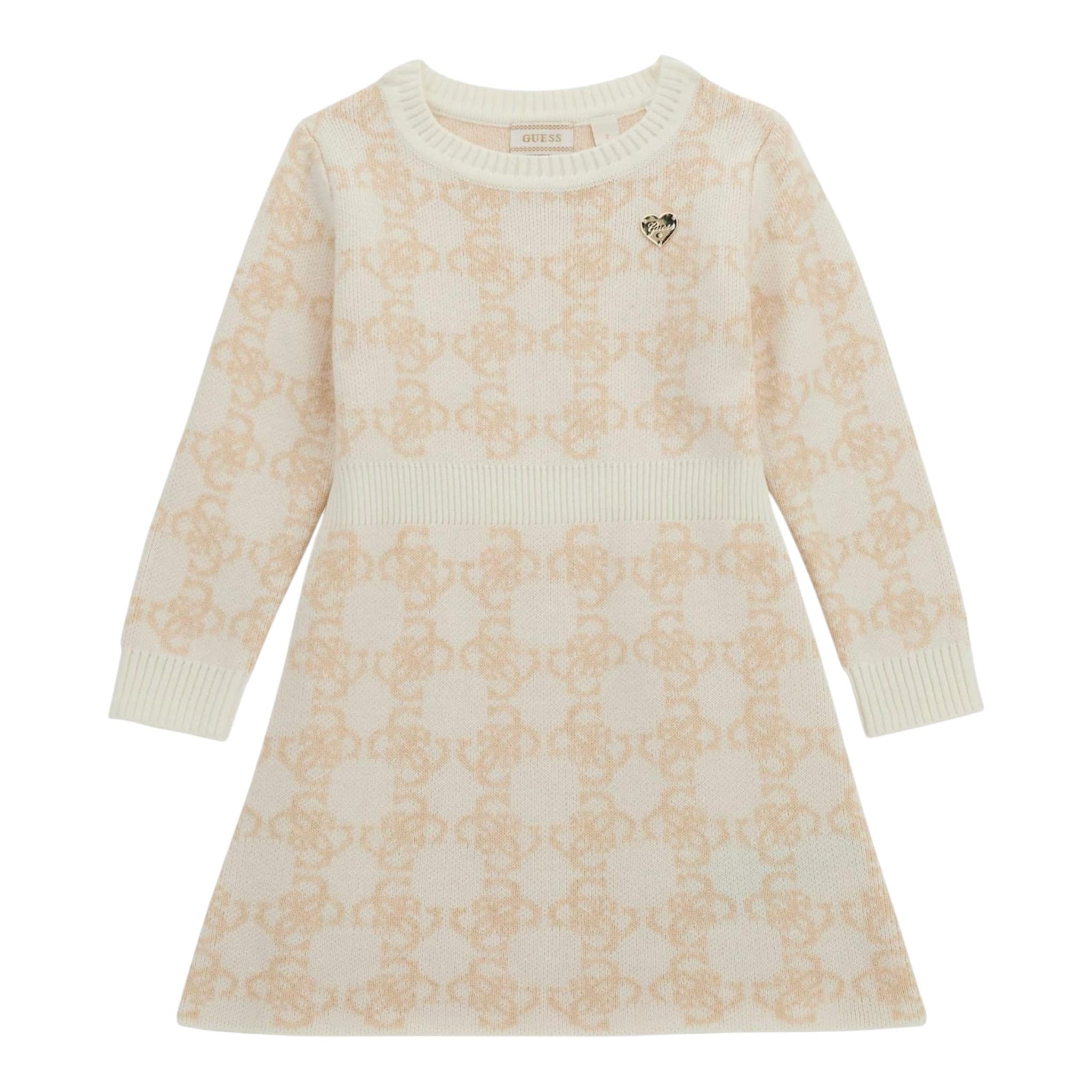 GUESS set abito-coulotte tinta unita logato Beige per Neonata A4BK11Z3K10 BEIGE GUESS 