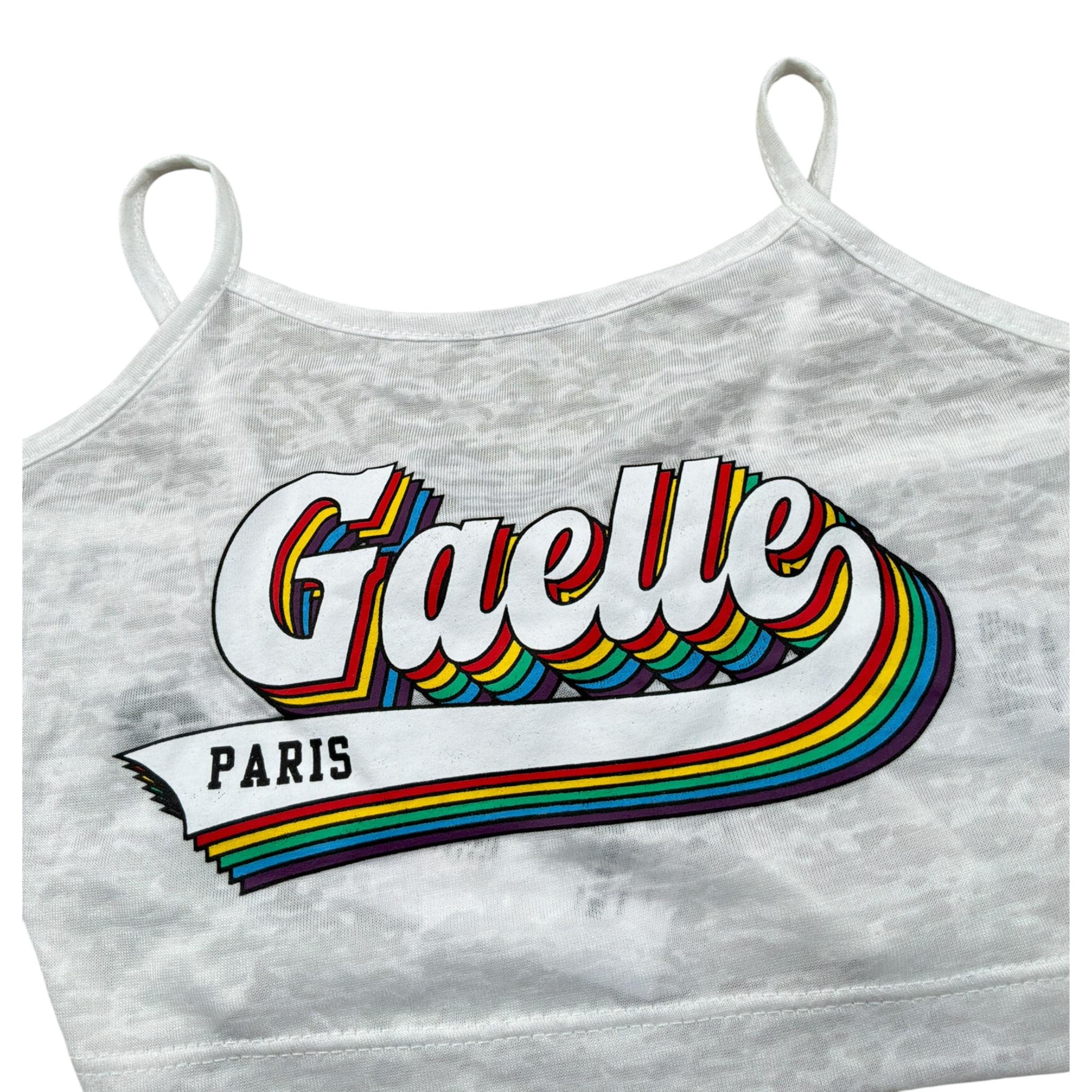 Gaelle Top tinta unita con Stampa Bianco per Bambina 2746TOPY00461 BIANCO GAELLE 
