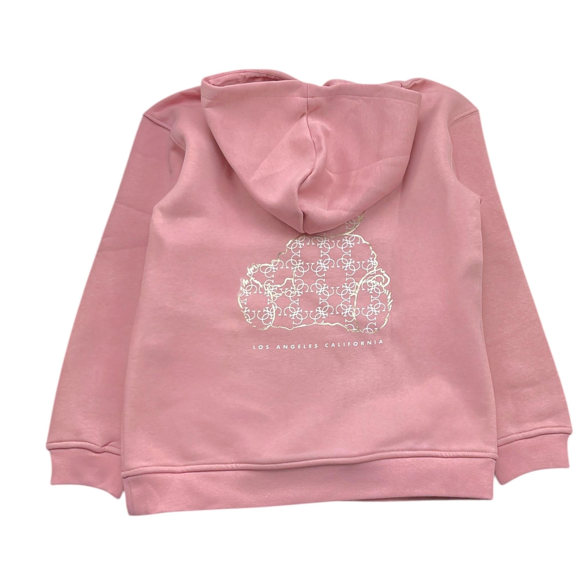 GUESS felpa tinta unita con cappuccio e stampa Rosa per Bambina J4BQ29KCHX0 ROSA GUESS 