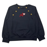 PHILOSOPHY felpa chiusa girocollo tinta unita con stampa in contrasto Blu per Bambina PFFE019 BLU PHILOSOPHY 