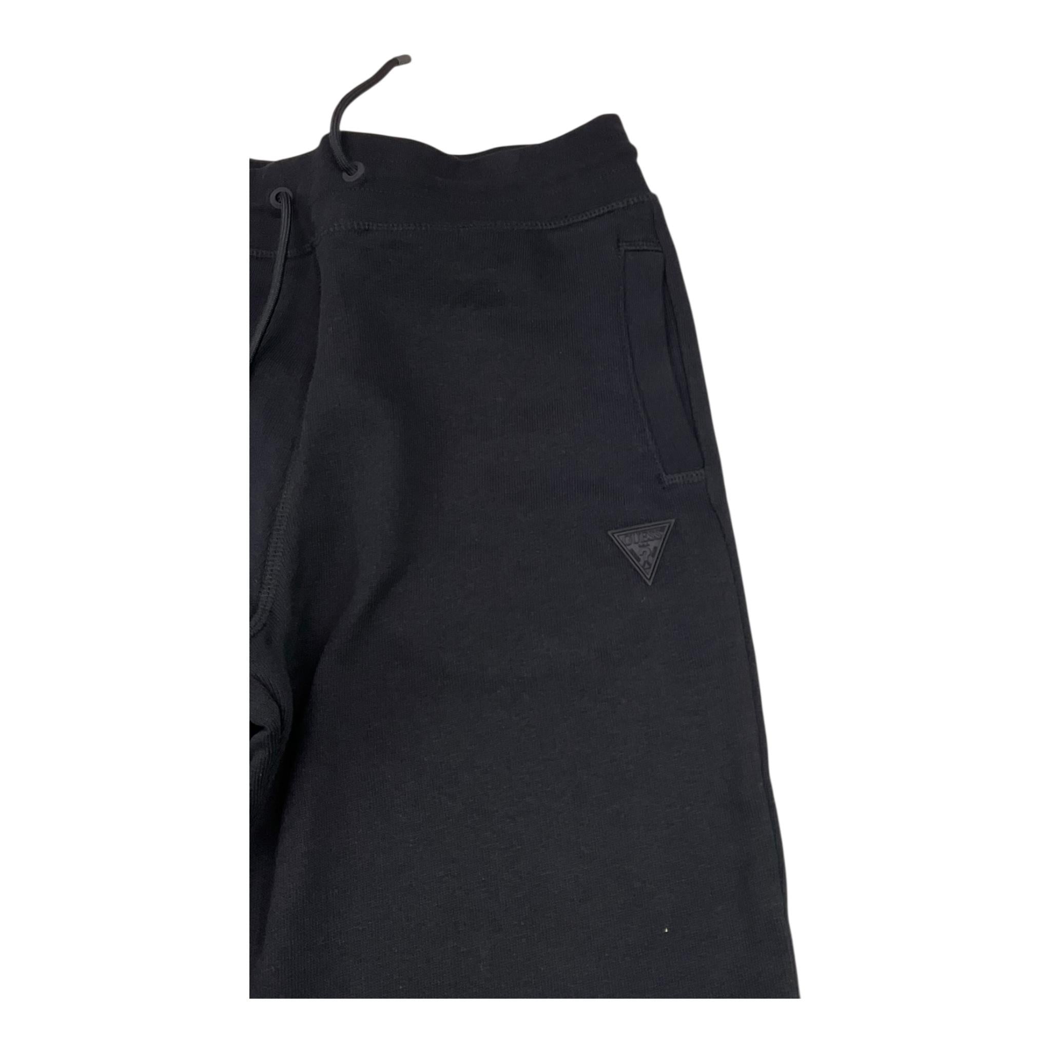 GUESS pantalone tuta tinta unita con logo Nero per Bambino L2YQ46KAIJ1 NERO GUESS 