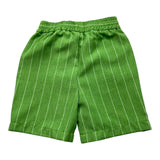 Daniele Alessandrini Bermuda Solid Color With Green Striped Pattern For Boys