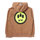 Barrow Kids Solid Color Printed Hoodie Zip Up Brown For Boys
