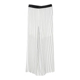 Liu Jo Pantalone Tinta Unita con Fantasia A Righe per Bambina GA5071XX BIANCO LIU JO 