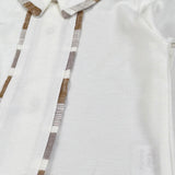 Babyvip Completo 2 Pezzi Shirt-Ghettina Tinta Unita per Neonato T3819 BIANCO BABYVIP 