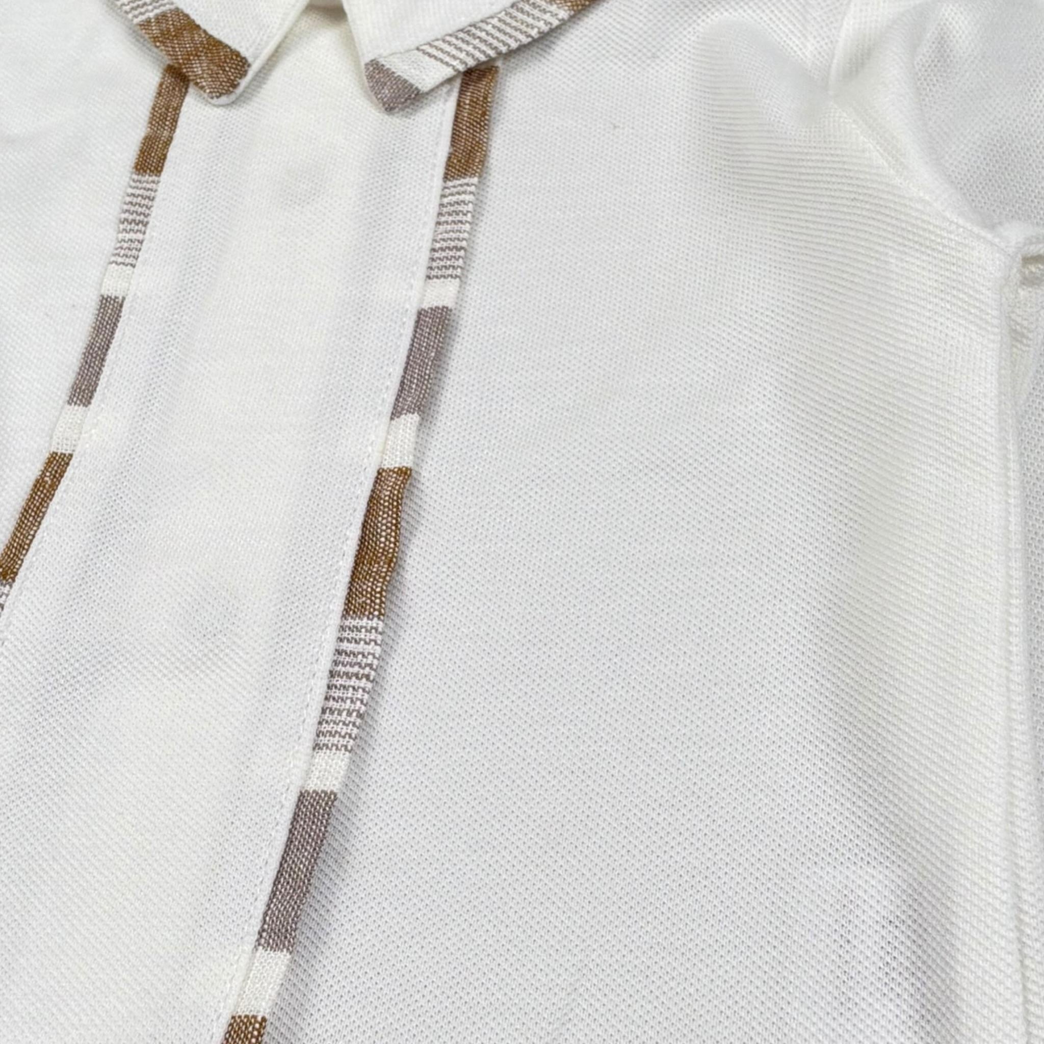 Babyvip Completo 2 Pezzi Shirt-Ghettina Tinta Unita per Neonato T3819 BIANCO BABYVIP 