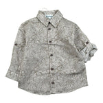 Lalalu' Camicia Manica Lunga Tinta Unita con Stampa per Neonato CML130PBX BEIGE LALALU' 